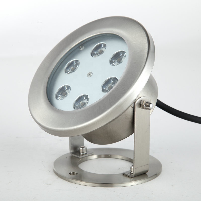 DMX512 Smart IP68 6*3w Green RGB Waterfall Light Swimming Pool Fountains Submersible Pond Led Underwater Light