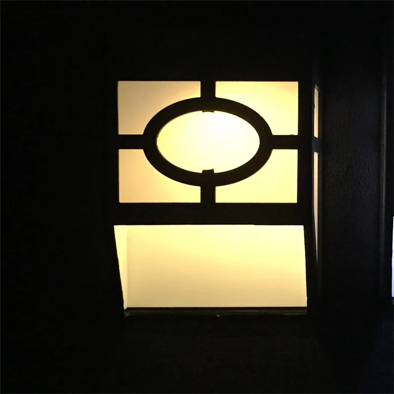Outdoor Solar LED Wall Light Waterproof Lighting for Deck Fence Patio Garden Landscape Lamp