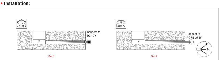 SC-F117A In-Ground Landscape Lighting Dimensions