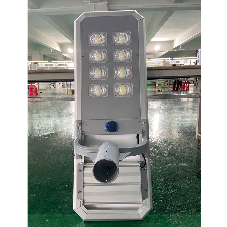 Outdoor Solar Street Light Motion Sensor With Pole Arm 100W 120W 150W Ip65 Solar Street Lighting