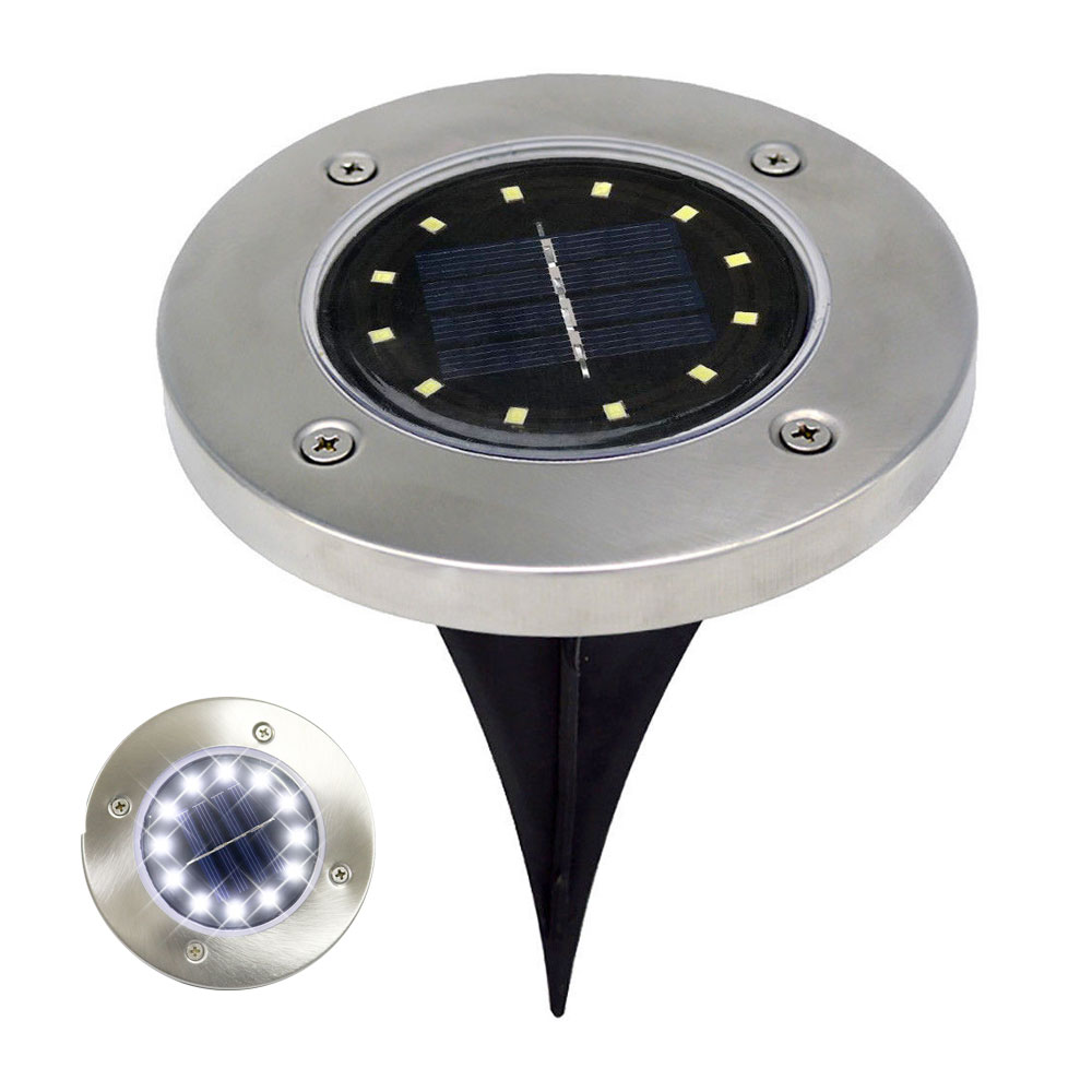 12 LED Solar Lawn Light Outdoor Waterproof Pathway Led Solar Light for Garden Yard