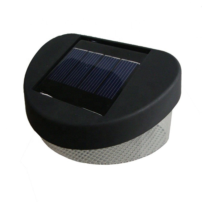 Outdoor 8led Solar Powered Fence Gutter LED Light Outdoor Garden Yard Wall Solar Fence Lamp
