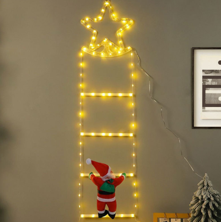 LED Outdoor IP65 Pendant Lights 220V Festive Holiday Decorative Stair Climbing Christmas Lights for Daytime Decorations