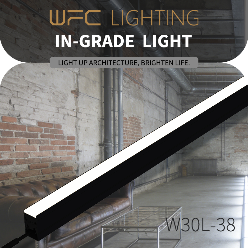 LED Linear In-Ground Stair and Step Light Aluminum &amp; Glass Body IP66 for Outdoor Garden Park Landscape Lighting