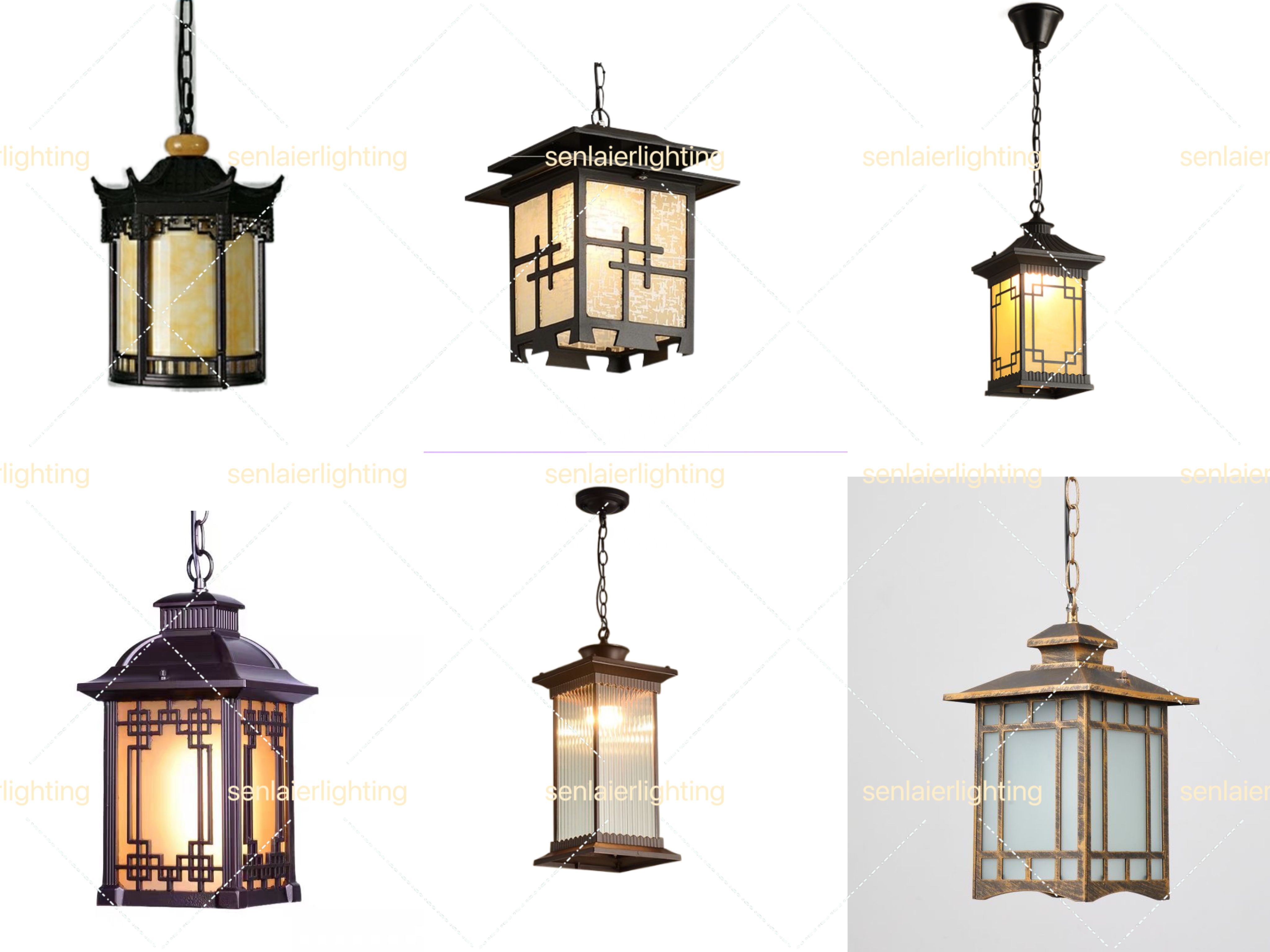 Outdoor Garden Spherical Chandelier Balcony sunlight Room Grape Trellis Corridor Chandeliers &amp; Pendant Lights