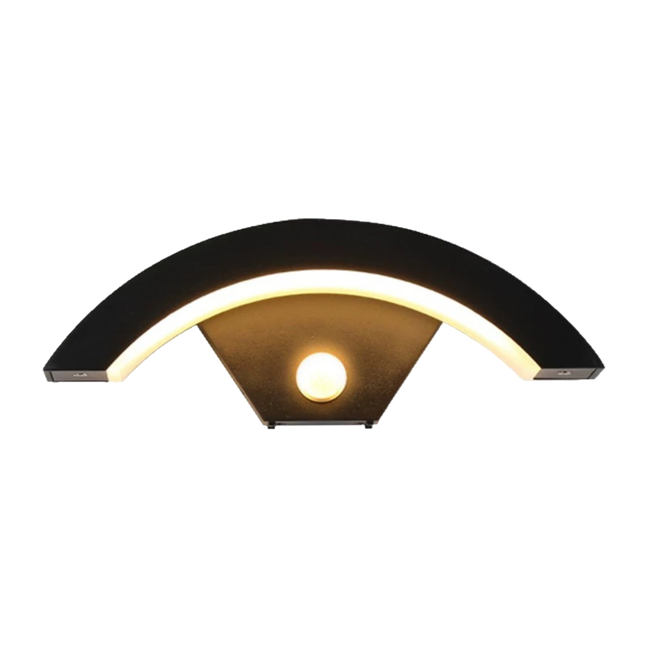 FY806 LED Outdoor Waterproof Motion Sensor Moon-Shaped Wall Light for Courtyard Balcony &amp; Entrance