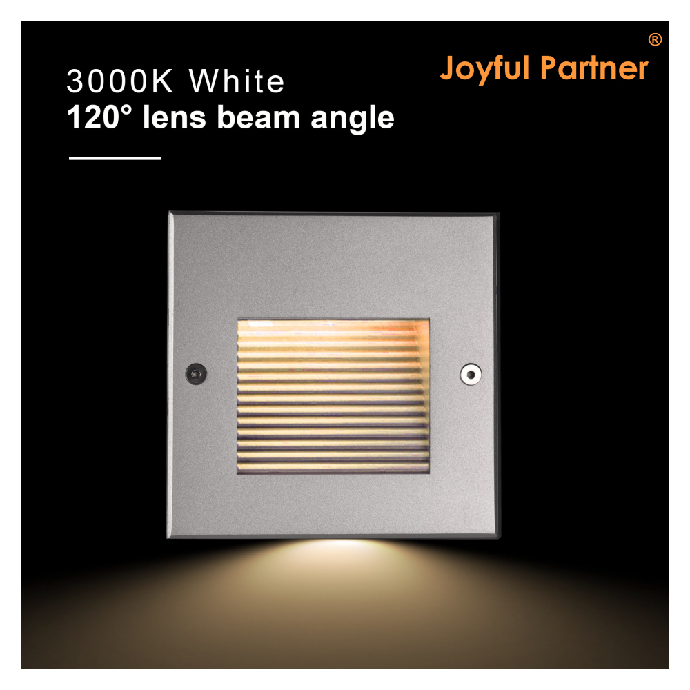Joyful Partner IP65 12V 24V Recessed Path Stair Step Fence Way LED Deck Light Outdoor Wall Lamp