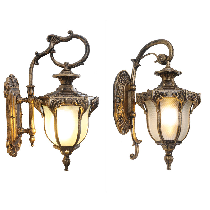 Led Outdoor Light Fixtures Bronze 21.26'H Exterior Lantern Waterproof Sconce Porch Lights Wall Mount for House