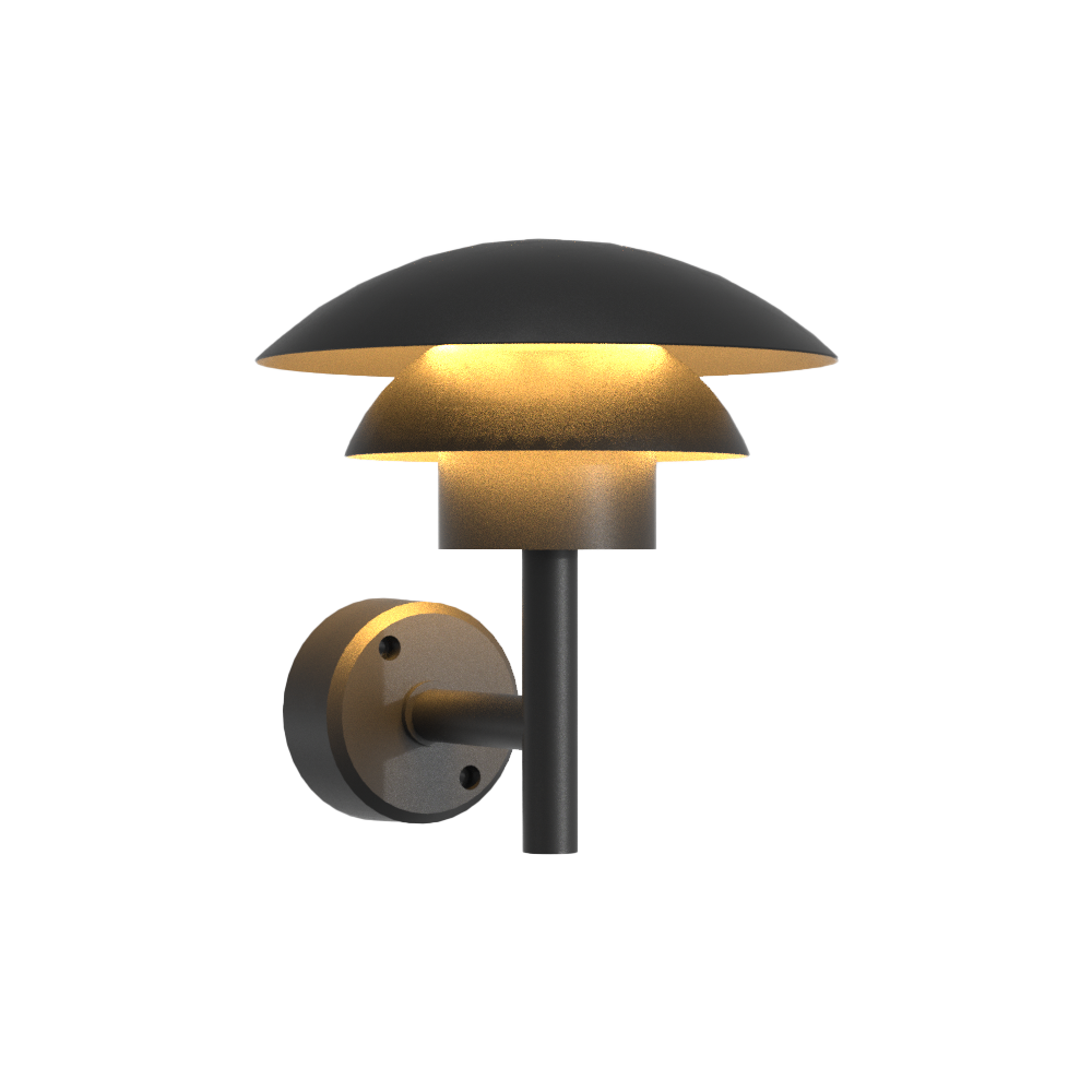 Black IP65 Outdoor Hanging Pendant Light Aluminum Body LED 3500K Warm White 120 Beam Angle EEI A++ Garden AC CE Certified 3-Year