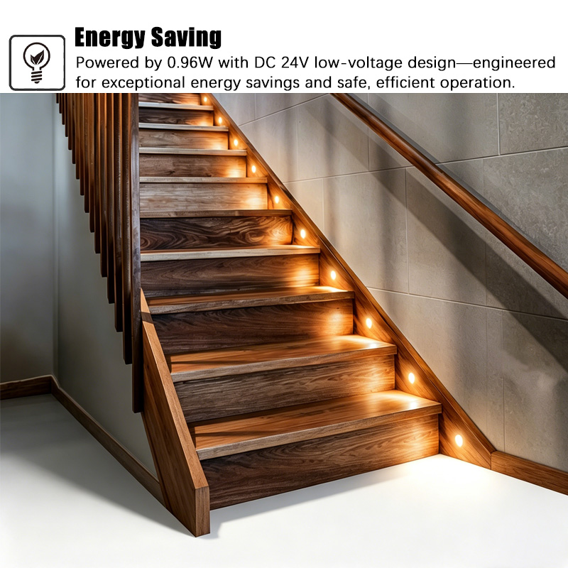 Low Voltage 24V Outdoor Waterproof Step Stair Lights Dimmable Timer RGBW UCS2904 Recessed LED Deck Lights