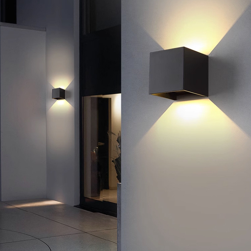 Led up and Down Indoor Outdoor Lights Waterproof Ip65 Wall Lamp Sconce Bracket Mounted Wall Lights
