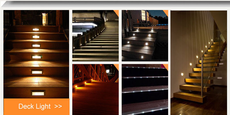3W Outdoor LED Stair Lighting White Emitting Recessed Landscape Steps Light