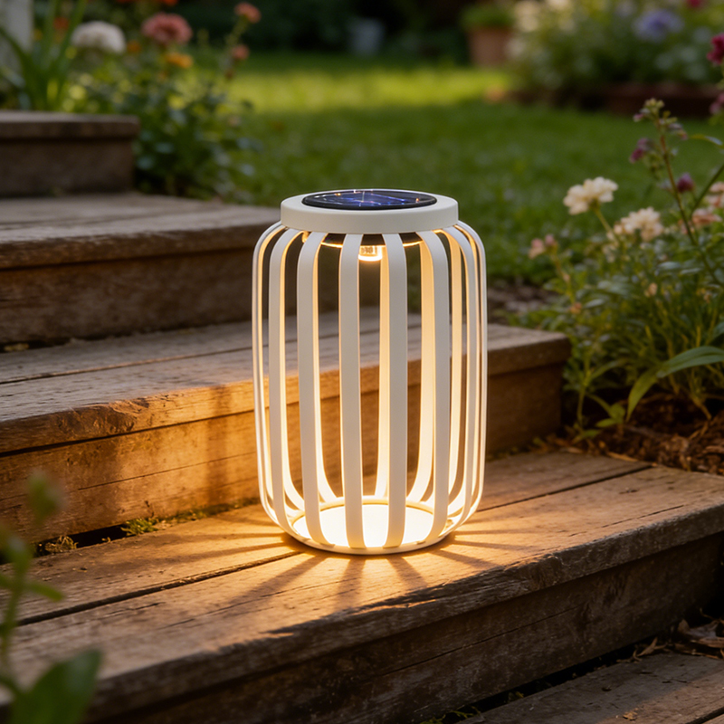 TRUST Handmade Iron Solar-powered Wind Lamp Line-style Garden Lantern Waterproof Home Decoration
