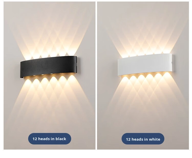 UP and Down Outdoor LED Wall Lamp IP65 Waterproof 2W 4W 6W 8W 10W 12W Surface Mounted Led Wall Light for Garden