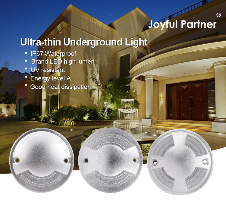 Sell Well New Type IP67 Waterproof Ultra Thin Mini Side-illuminated Underground Lights Buried Ground Landscape Lights Walkway