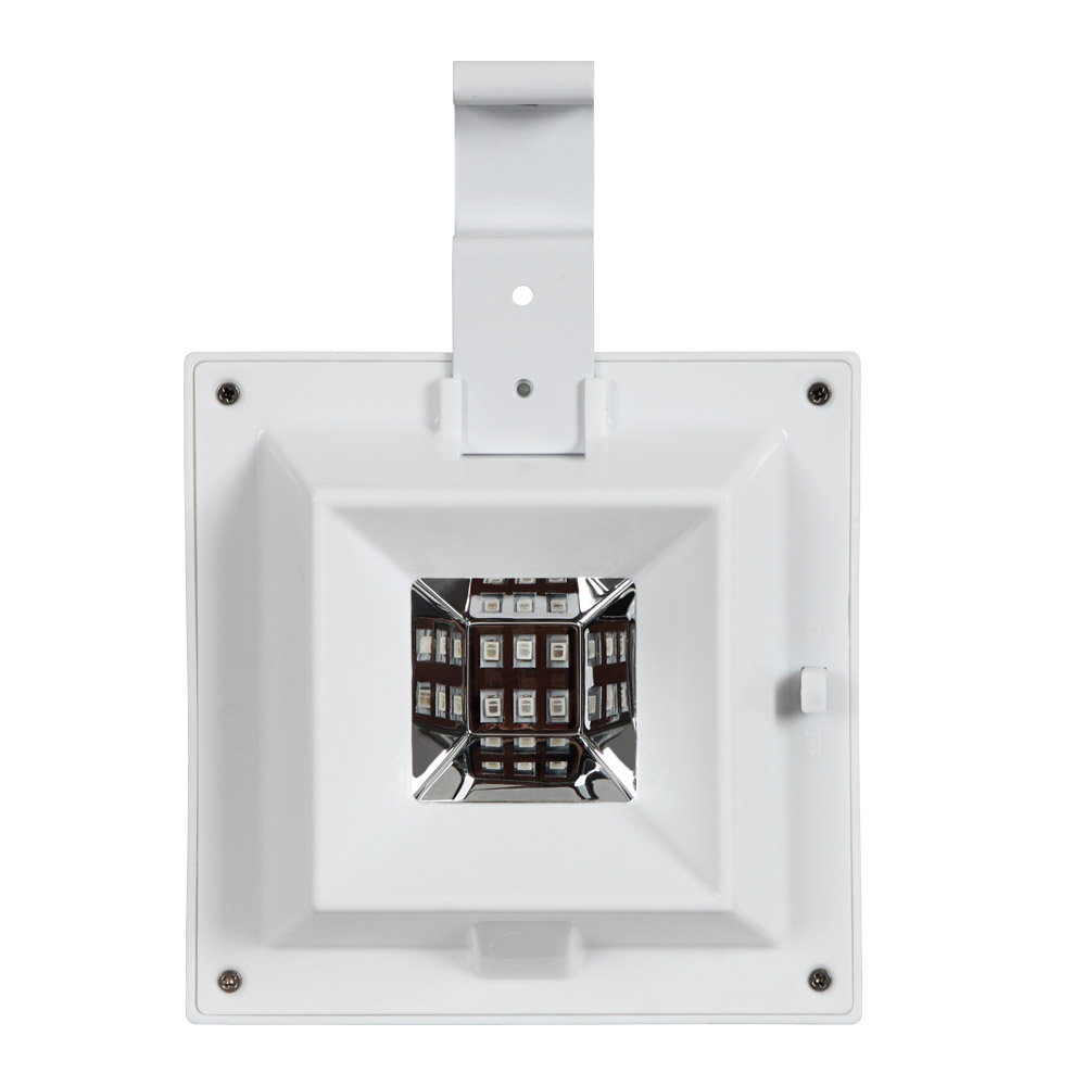 12 LED Square Outdoor Corridor Wall Light Smart Solar Gutter Night Utility Security Light Outdoor Solar Gutter LED Lights
