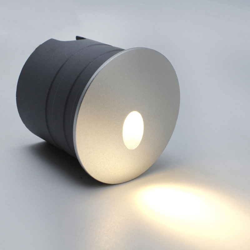 Cross-Border Hot Sale Concealed Corner Light Outdoor Stair Step Light Waterproof Aluminum LED Footlight 3000K-6500K Color Temp