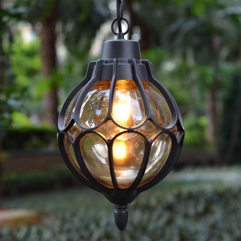 Outdoor Garden Spherical Chandelier Balcony sunlight Room Grape Trellis Corridor Chandeliers &amp; Pendant Lights