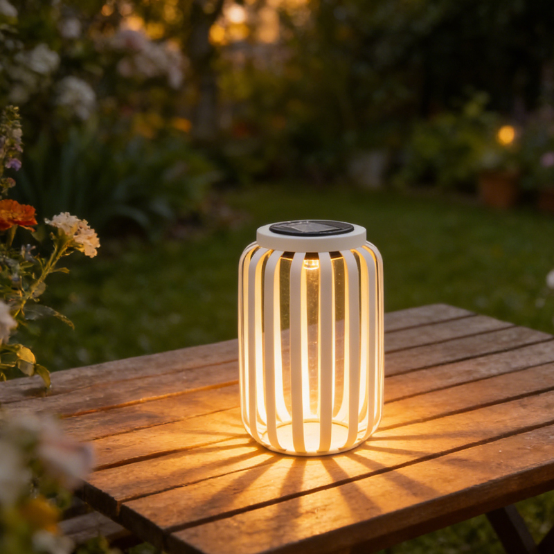 TRUST Handmade Iron Solar-powered Wind Lamp Line-style Garden Lantern Waterproof Home Decoration