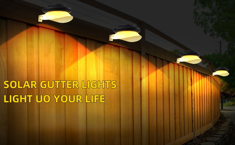 Solar Gutter Light Banner