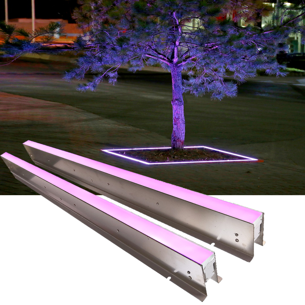 IP67 Waterproof Underground Tree Light Stainless Steel Inground Well Light 10W DMX512 Landscape Garden Lamp AC85-265V