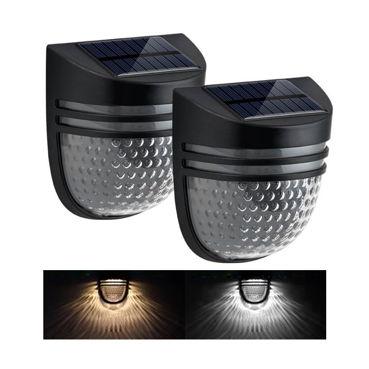 Solar Fence Lights Outdoor Waterproof IP54 LED Deck Step Stair Solar Garden Wall Light