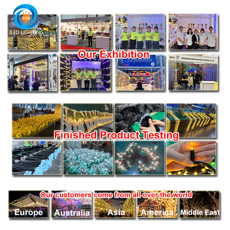 A60 48ft 100m E27 Socket LED Bulb Wedding Waterproof Holiday Party Vintage Patio Globe Outdoor Festoon String Light