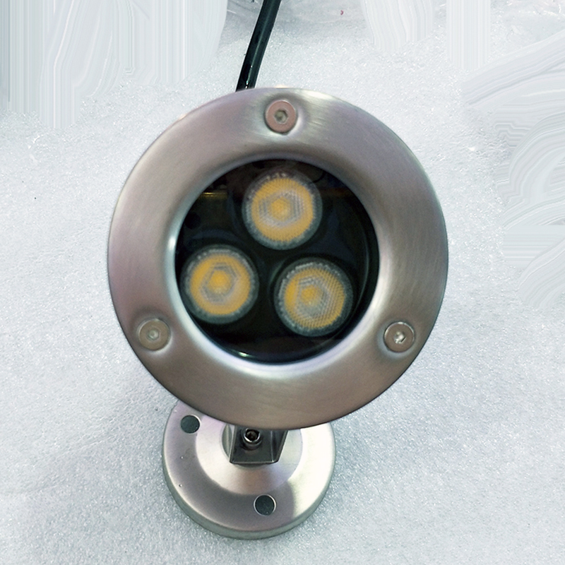 IP68 Waterproof Remote External Control Submersible Stainless Steel Spotlights Fountain Underwater Waterfall LED Pool Lights