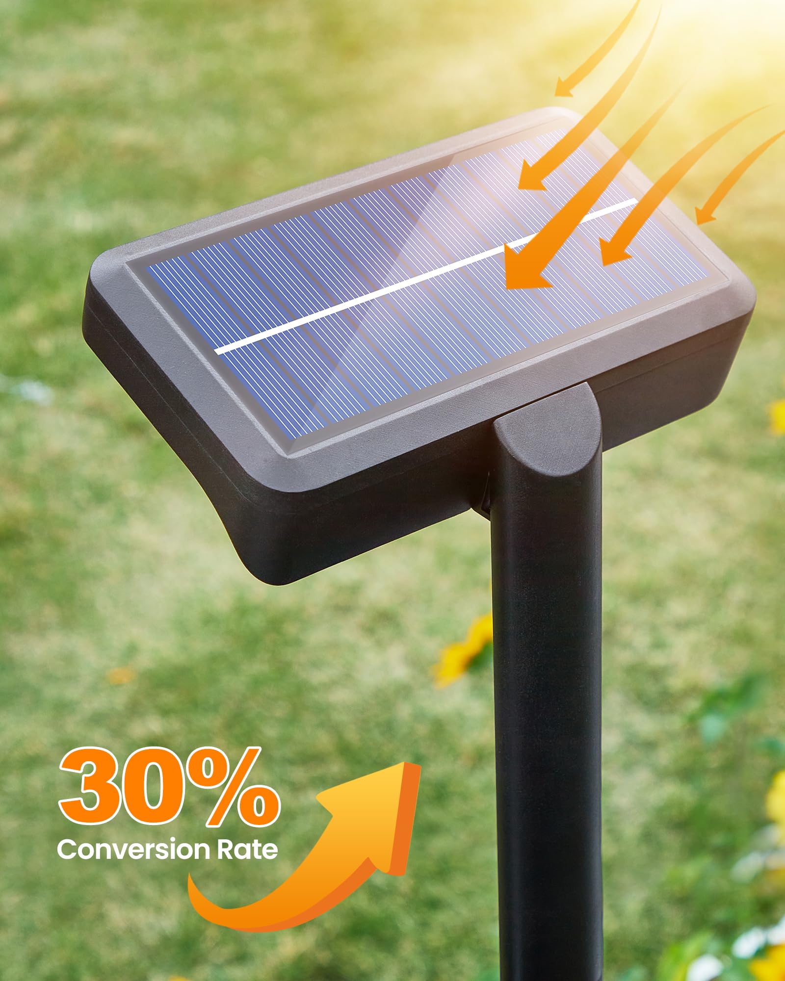 Vantone Clip on Solar Lights Outdoor Motion Sensor Solar Fence Lights Outdoor Solar Lights for Chain Link Fence Deck Gutter