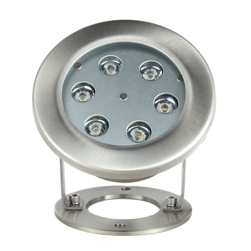 DMX512 Smart IP68 6*3w Green RGB Waterfall Light Swimming Pool Fountains Submersible Pond Led Underwater Light