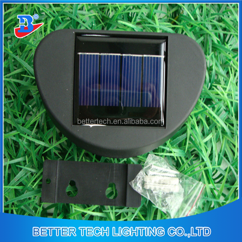 Outdoor 8led Solar Powered Fence Gutter LED Light Outdoor Garden Yard Wall Solar Fence Lamp