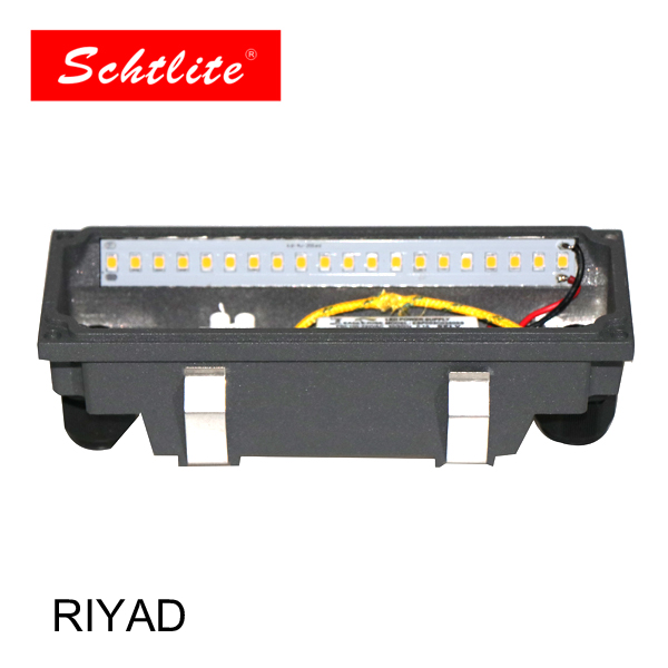 Outdoor Recessed Light Aluminum RIYAD LED 10W Step Light square Gray for Hotel Garden P65 Waterproof Wall Step Stair Light