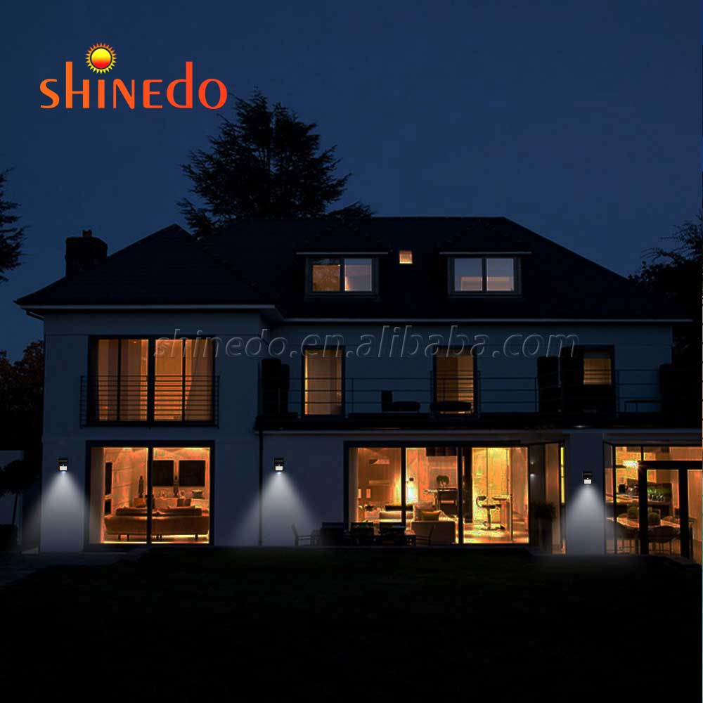 20 Leds Outdoor Garden Wireless Wall Lights Patio LED PIR Solar Powered Motion Sensor Light