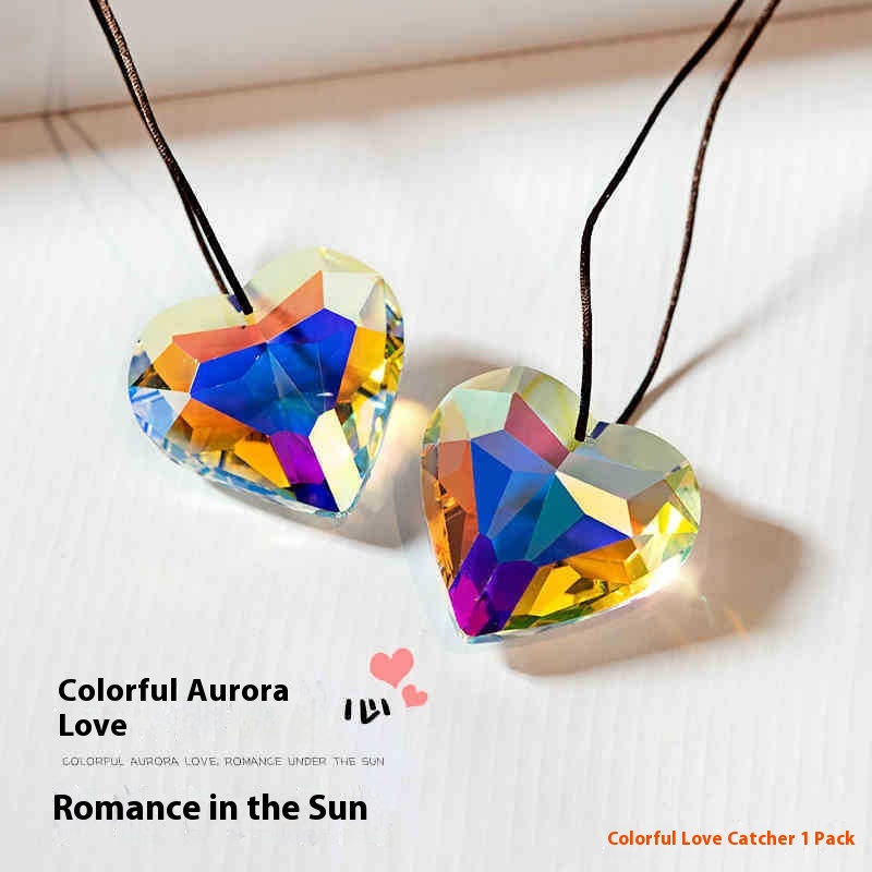 Modern Style Crystal Pendant Light with Cross-Border Shade Wind Chime and Sun Catcher for Garden Decor