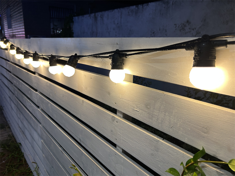 Heavy Duty G45 Waterproof IP65 E27 Connectable LED Outdoor Festoon Patio String Lights