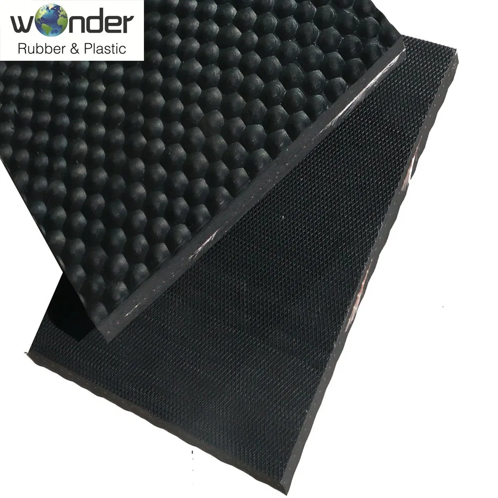 Easy to Clean Safe and Environmentally Friendly Black 10-25mm Rubber Cow Mats Horse Mat