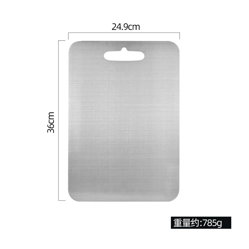 Pure Titanium Rectangular Cutting Board Eco-Friendly High Quality Chopping Blocks Food Grade Customizable