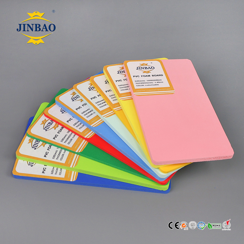 Jinbao Advertisement Interior Free Color 5mm Durable Smooth PVC Foam Board Manufacturers