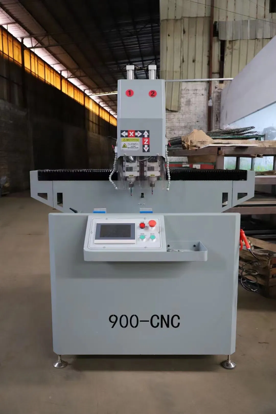 Double Head CNC Milling Drilling Machine for Aluminum PVC UPVC Door Window Profiles High Precision Processing