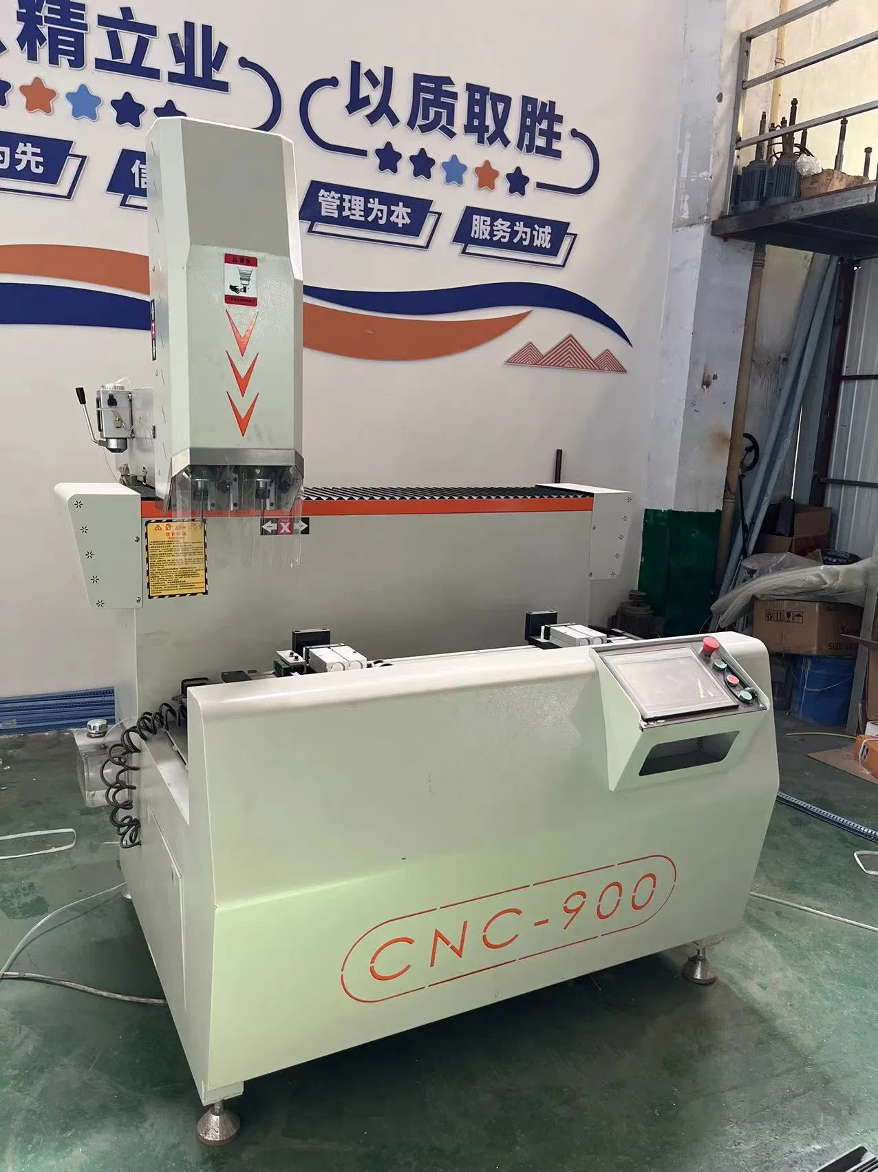 Factory Price CNC Drilling and Milling Machine for Doors and Windows New with Motor and PLC-Core Components Aluminum PVC UPVC Manufacturing Plant