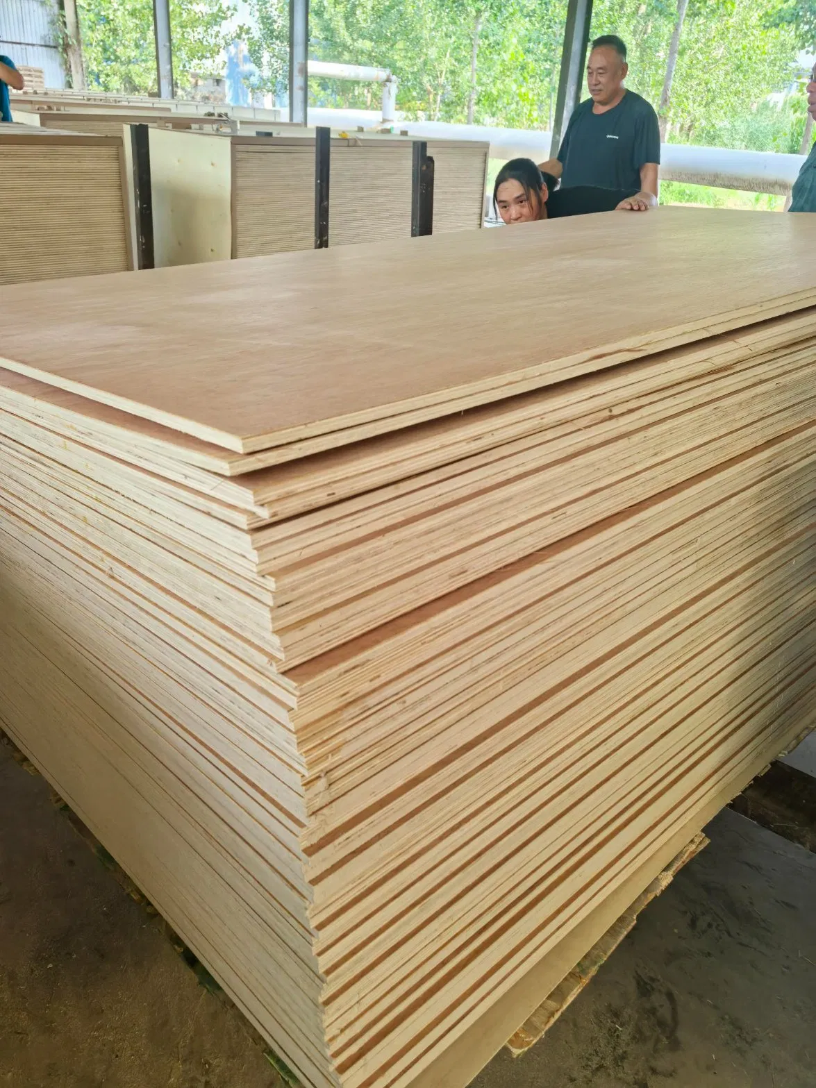 Sustainable Melamine Laminated Board in Smooth Yellow with Embossed Texture