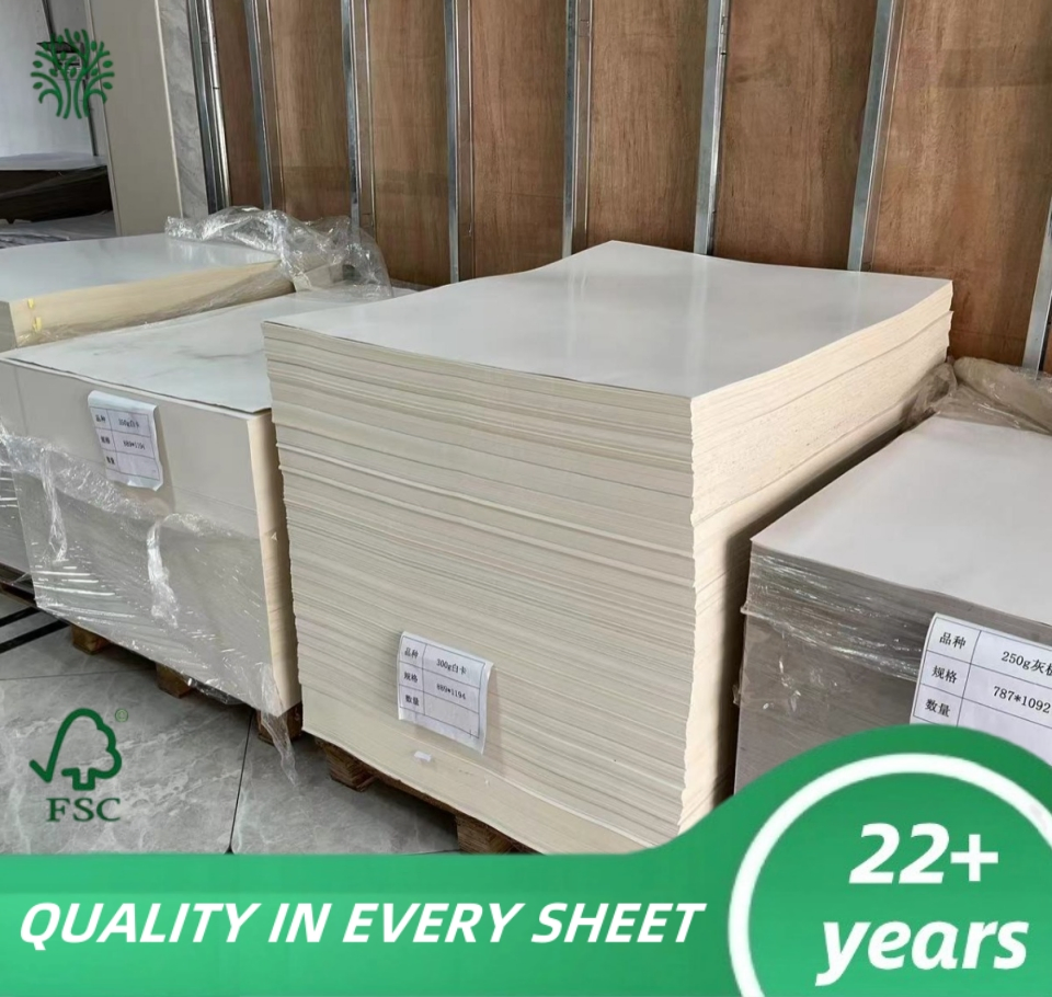 High Quality 300GSM 350GSM Fbb Paper Folding Box Board C1s Coated Ivory Board