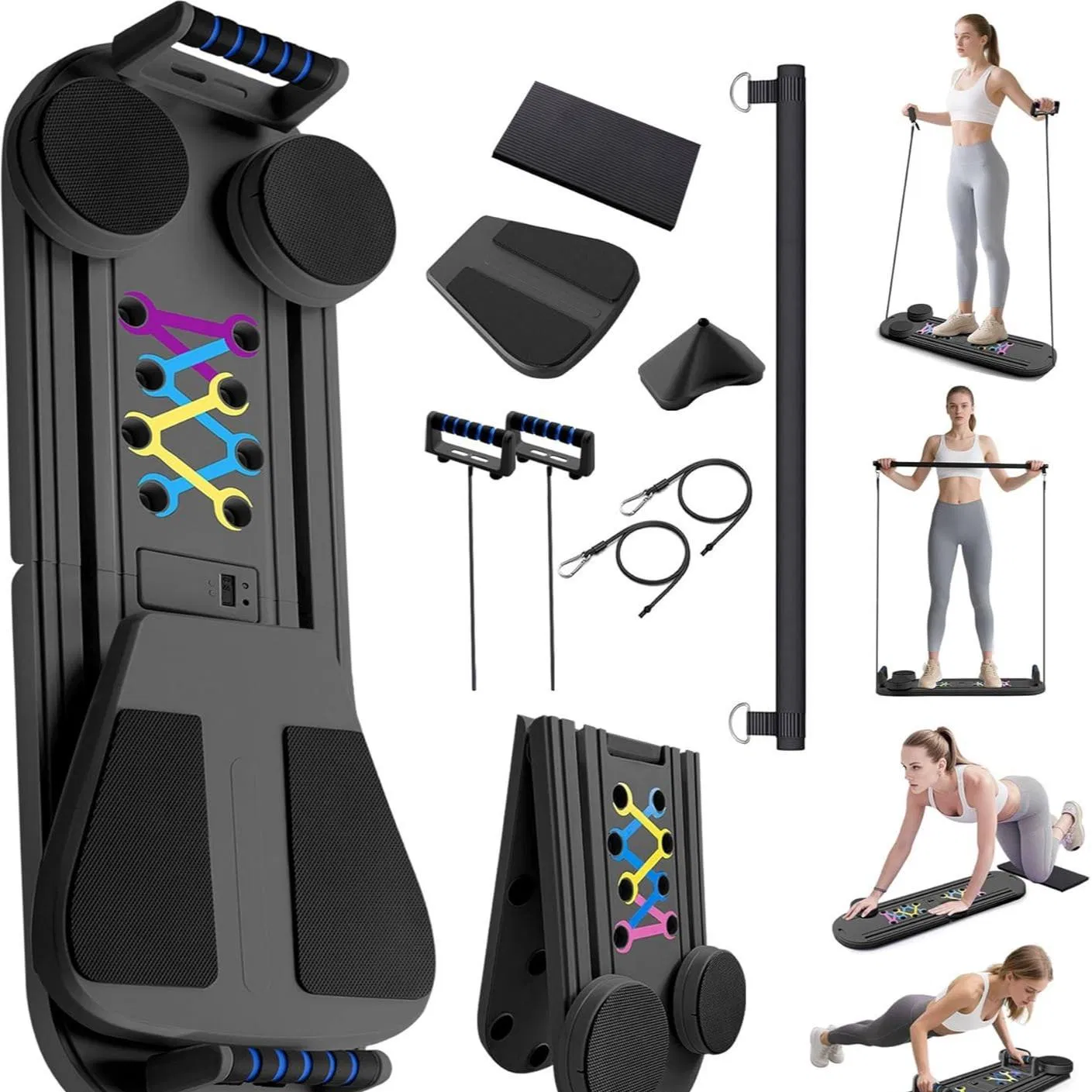 Hot Selling 6-in-1 Multifunctional Foldable Abdominal Pilates Board for Core Strength Training