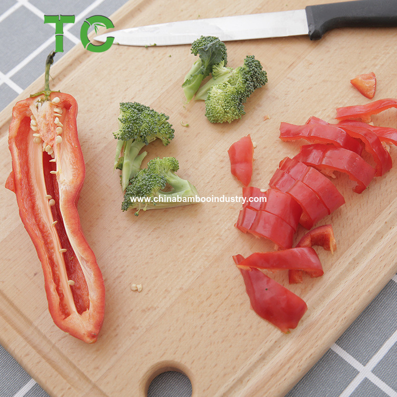 Customized Large Beech Wood Cutting Board with Juice Groove/ Chopping Board, Butcher Block