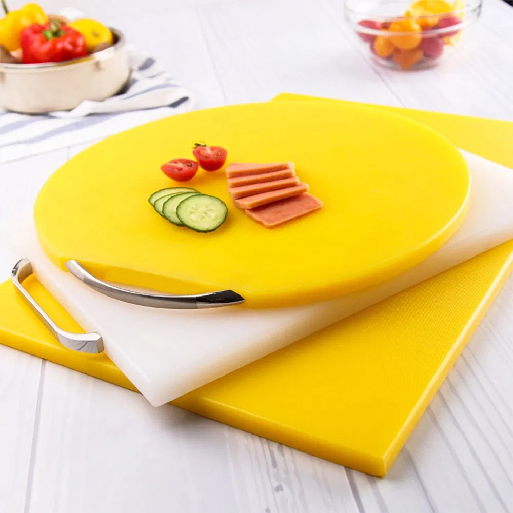 Custom Light Weight Colorful Square PE Food Plastic Cutting Boards for Kitchen