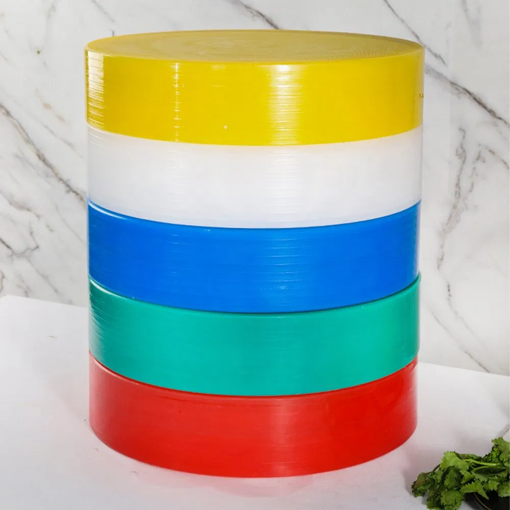 Custom Light Weight Colorful Square PE Food Plastic Cutting Boards for Kitchen