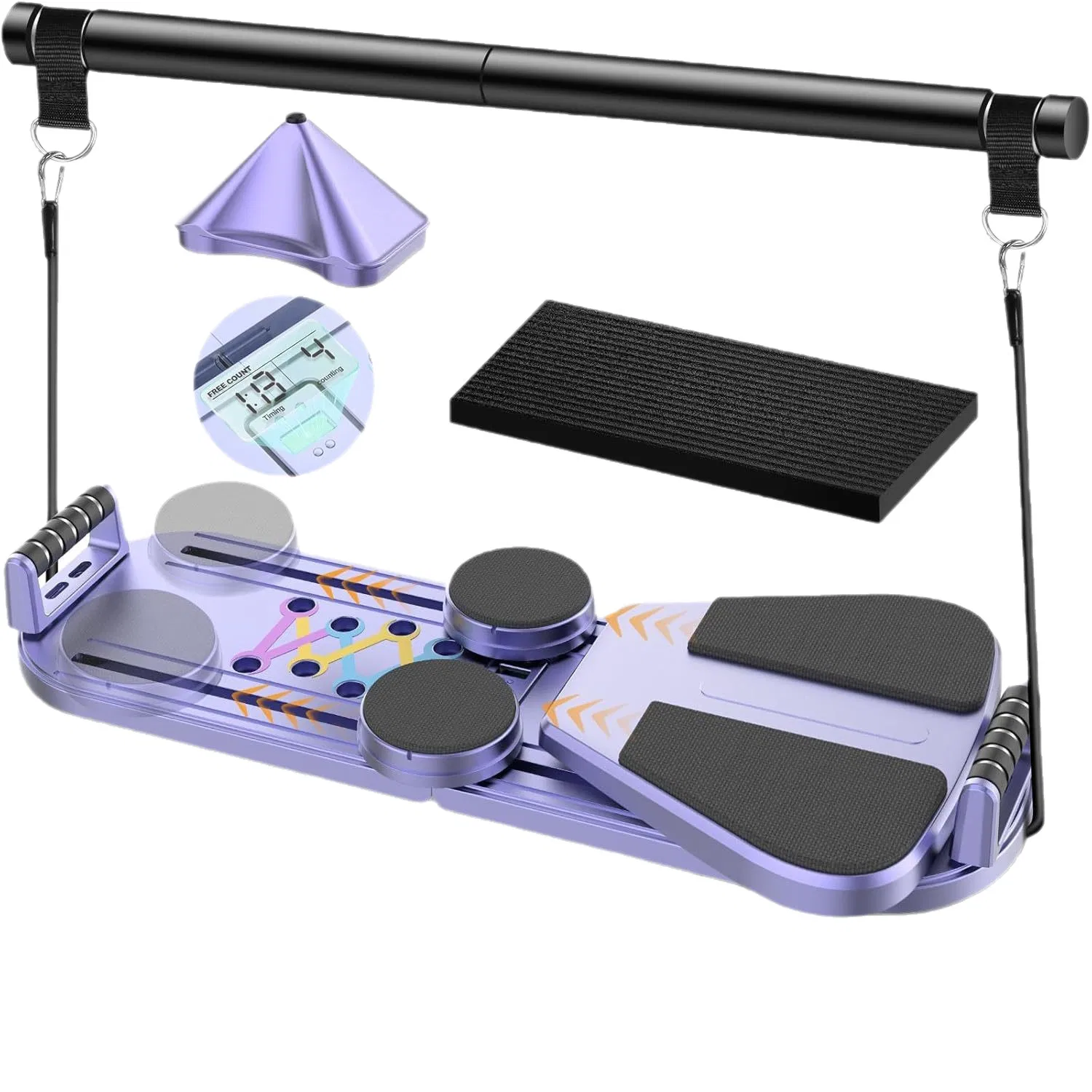Hot Selling 6-in-1 Multifunctional Foldable Abdominal Pilates Board for Core Strength Training