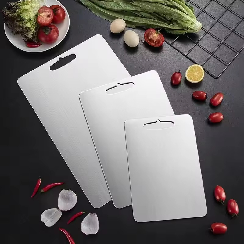 Amazon Hot Sale Heat Resistant Luxury Meat Chopping Board Heavy Duty High Density Titanium Cutting Board