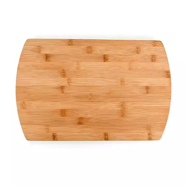 Extra Large Natural Oval Bamboo Chopping Board with Juice Grooves
