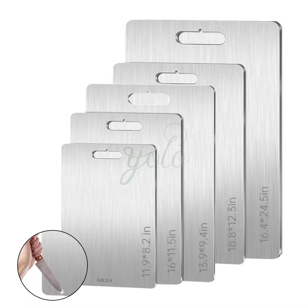 Pure Titanium Rectangular Cutting Board Eco-Friendly High Quality Chopping Blocks Food Grade Customizable